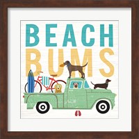 Beach Bums Truck I Square Fine Art Print