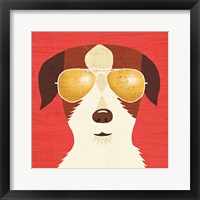 Beach Bums Terrier I Framed Print