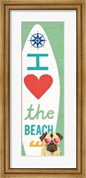 Beach Bums Pug Surf Board Fine Art Print