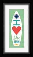 Beach Bums Surf Board II Framed Print
