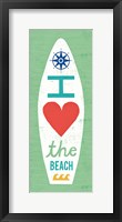 Beach Bums Surf Board II Framed Print