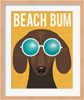 Beach Bums Dachshund I Bum Fine Art Print