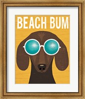 Beach Bums Dachshund I Bum Fine Art Print