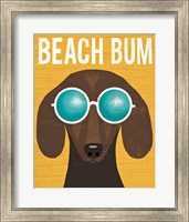 Beach Bums Dachshund I Bum Fine Art Print