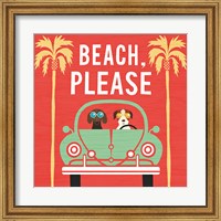 Beach Bums Beetle I Square Fine Art Print