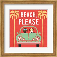 Beach Bums Beetle I Square Fine Art Print