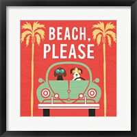 Beach Bums Beetle I Square Framed Print