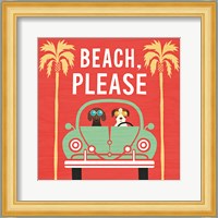 Beach Bums Beetle I Square Fine Art Print