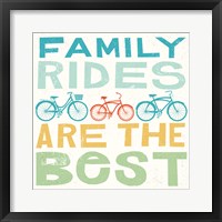 Lets Cruise Family Rides I Framed Print