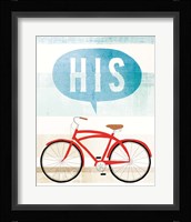 Beach Cruiser His II Framed Print