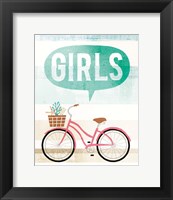 Beach Cruiser Girls II Fine Art Print
