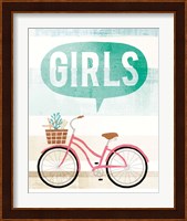 Beach Cruiser Girls II Fine Art Print