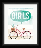 Beach Cruiser Girls II Fine Art Print