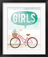 Beach Cruiser Girls II Fine Art Print