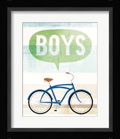 Beach Cruiser Boys II Framed Print