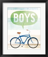 Beach Cruiser Boys II Framed Print