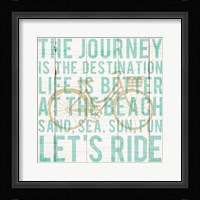 Bon Voyage Cruiser I Framed Print