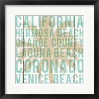 Bon Voyage California Palm Framed Print