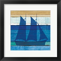Beachscape V Boat Framed Print