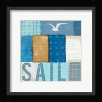 Beachscape Collage V Framed Print