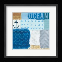 Beachscape Collage II Framed Print