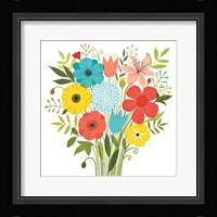 Seaside Bouquet I Framed Print