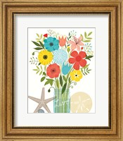 Seaside Bouquet I Mason Jar Fine Art Print