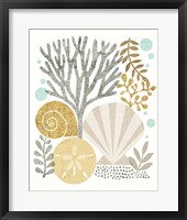 Under Sea Treasures V Gold Neutral Fine Art Print