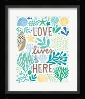 Under Sea Treasures II Sea Glass Framed Print