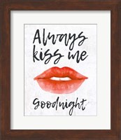 Lips - Kiss Me Goodnight Fine Art Print