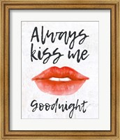 Lips - Kiss Me Goodnight Fine Art Print