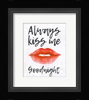 Lips - Kiss Me Goodnight Fine Art Print