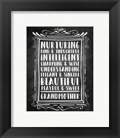 Grandma - Chalkboard Fine Art Print