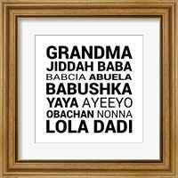 Grandma Various languages Fine Art Print