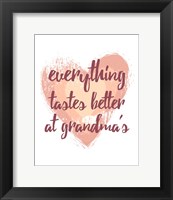 Everything Tastes Better at Grandma's - White Fine Art Print