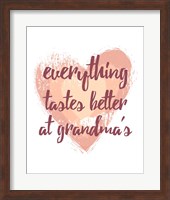 Everything Tastes Better at Grandma's - White Fine Art Print