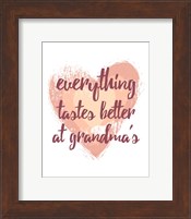 Everything Tastes Better at Grandma's - White Fine Art Print