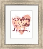 Everything Tastes Better at Grandma's - White Fine Art Print