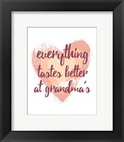 Everything Tastes Better at Grandma's - White Fine Art Print