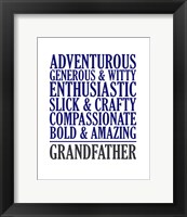 Adjectives for Grandpa Fine Art Print