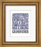 Adjectives for Grandpa Fine Art Print