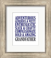 Adjectives for Grandpa Fine Art Print
