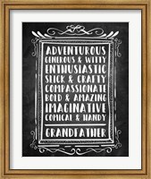 Grandpa - Chalkboard Fine Art Print