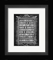 Grandpa - Chalkboard Fine Art Print