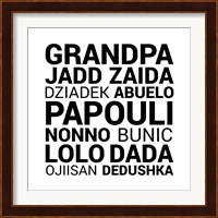 Grandpa Various Languages Fine Art Print