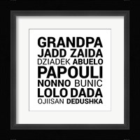Grandpa Various Languages Fine Art Print