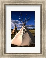 Sioux Teepee at Sunset, Prairie near Mount Rushmore, South Dakota Fine Art Print