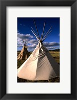 Sioux Teepee at Sunset, Prairie near Mount Rushmore, South Dakota Fine Art Print