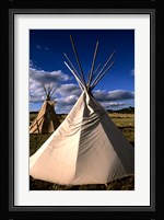 Sioux Teepee at Sunset, Prairie near Mount Rushmore, South Dakota Fine Art Print