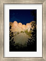 Mount Rushmore National Memorial Lit Up, South Dakota Fine Art Print